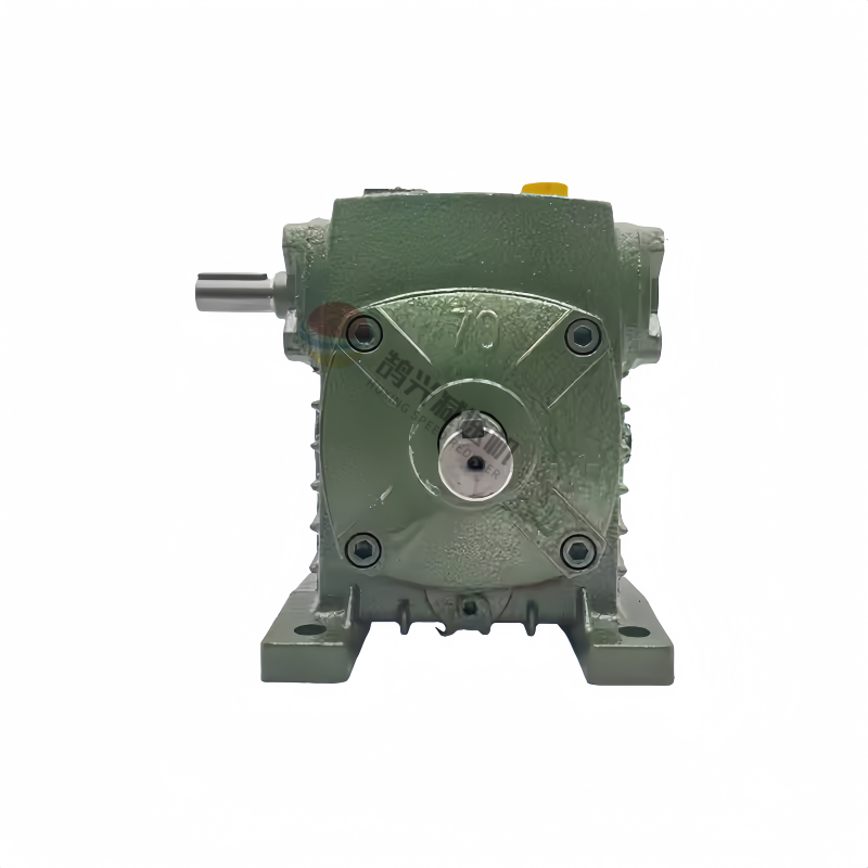 Cast iron worm gearbox for industrial machinery