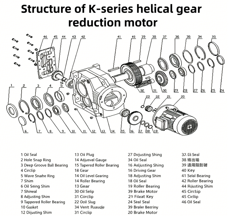 K-series spiral bevel gearbox