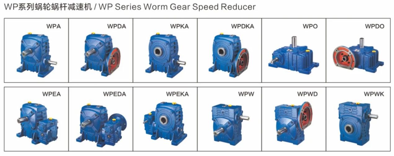 WP series worm gear reducer selection guide - how to calculate torque and transmission ratio