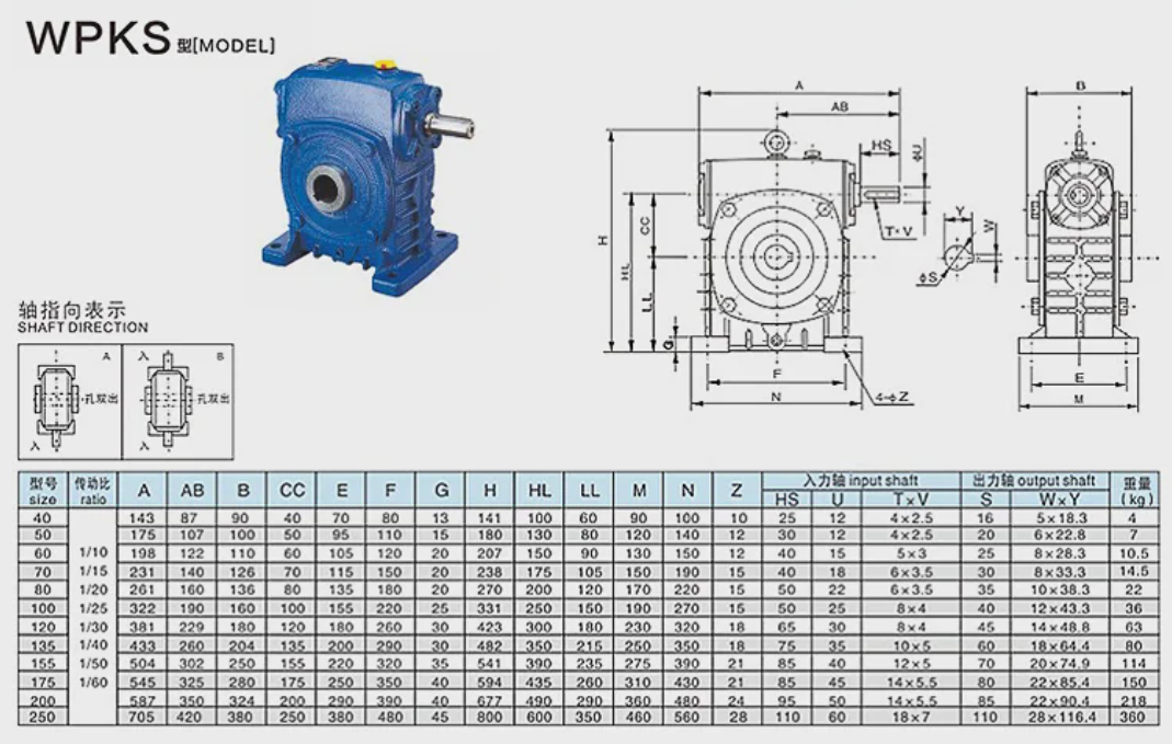 wpks series worm gear reduction gearbox.png wpks series worm gear reduction gearbox.png