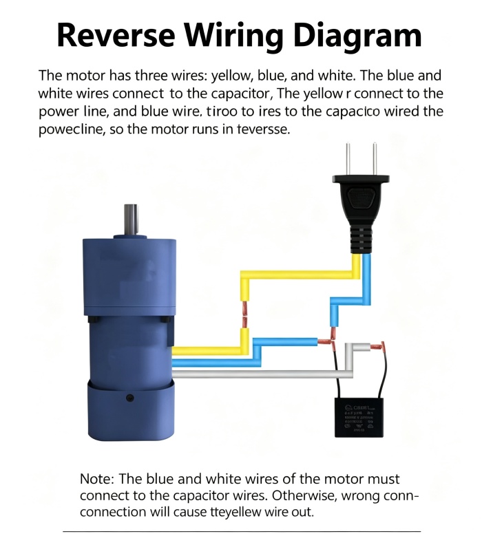 Reverse gear motor wiring diagram