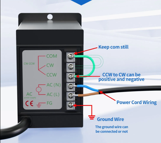 Wiring diagram of motor speed controller Wiring diagram of motor speed controller
