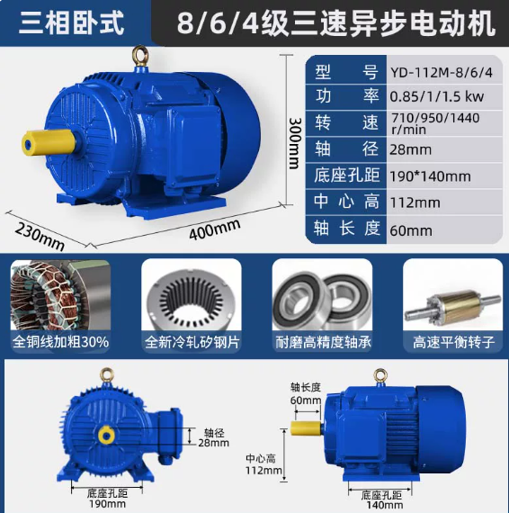 Foot operated helical gear motor Foot operated helical gear motor